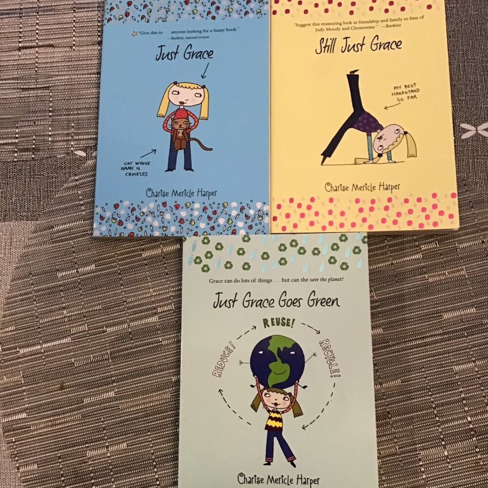 Lot of three Just Grace Books--Excellent Shape--Homeschool Reading